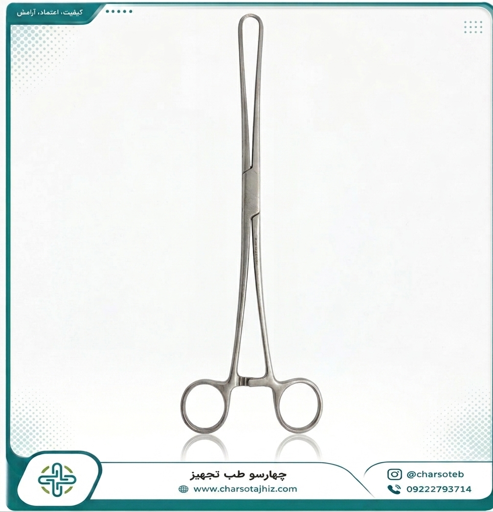 پنس فورسپس اسفنج BJB پاکستان (پنس جفت / رینگ) – 23 سانت استیل